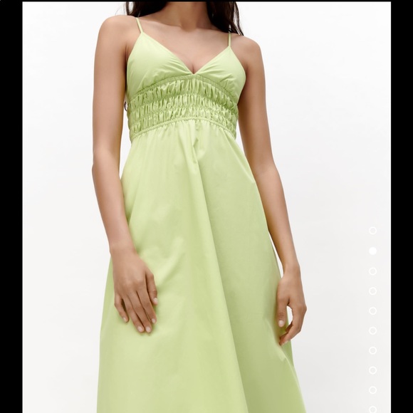 Zara Poplin Apple Green Dress - Picture 9 of 9